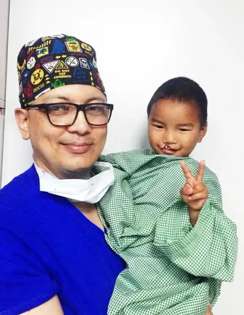 Photograph from the Foundation’s original free cleft surgery page