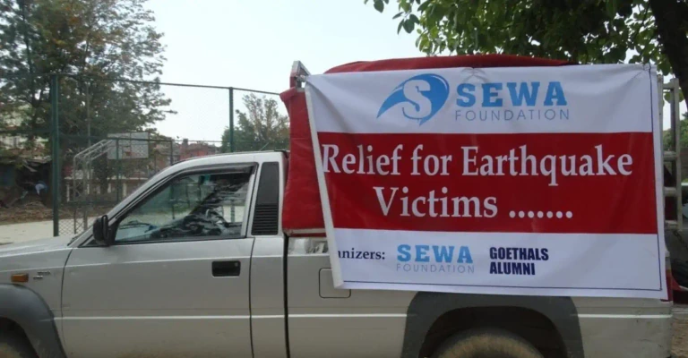Disaster relief activity from Sewa Foundation’s original program page