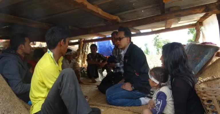 Community relief work documented by Sewa Foundation
