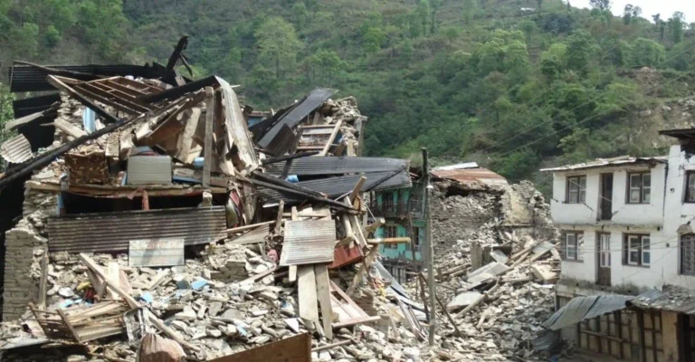 A photograph from the Foundation’s disaster relief archive