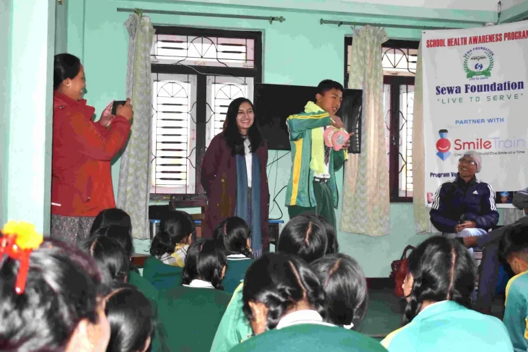 School health activity documented in the original program gallery